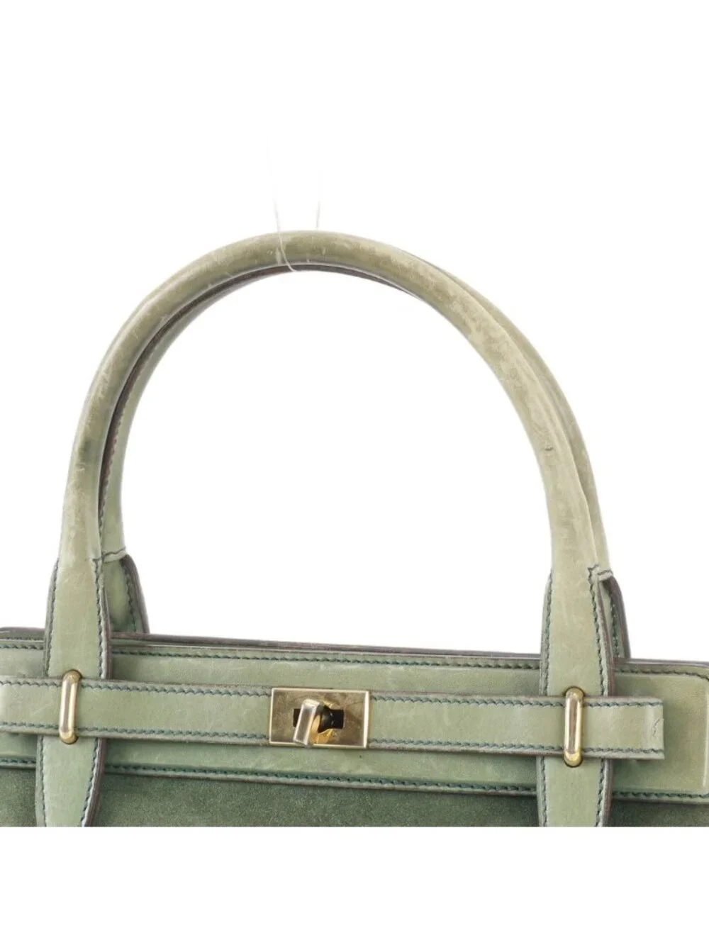 ★SOLD★ Gucci Vintage Leather Handbag Tote Gold - Picture 2 of 9